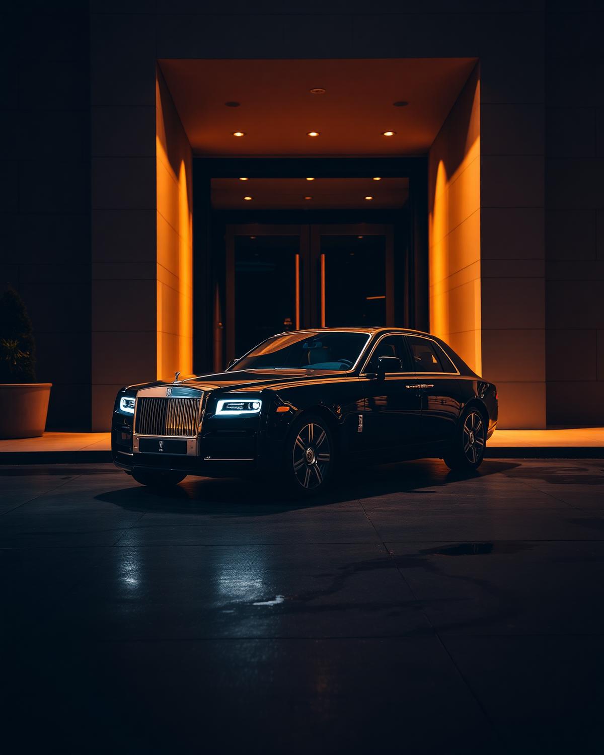 Chauffeur at a private entrance